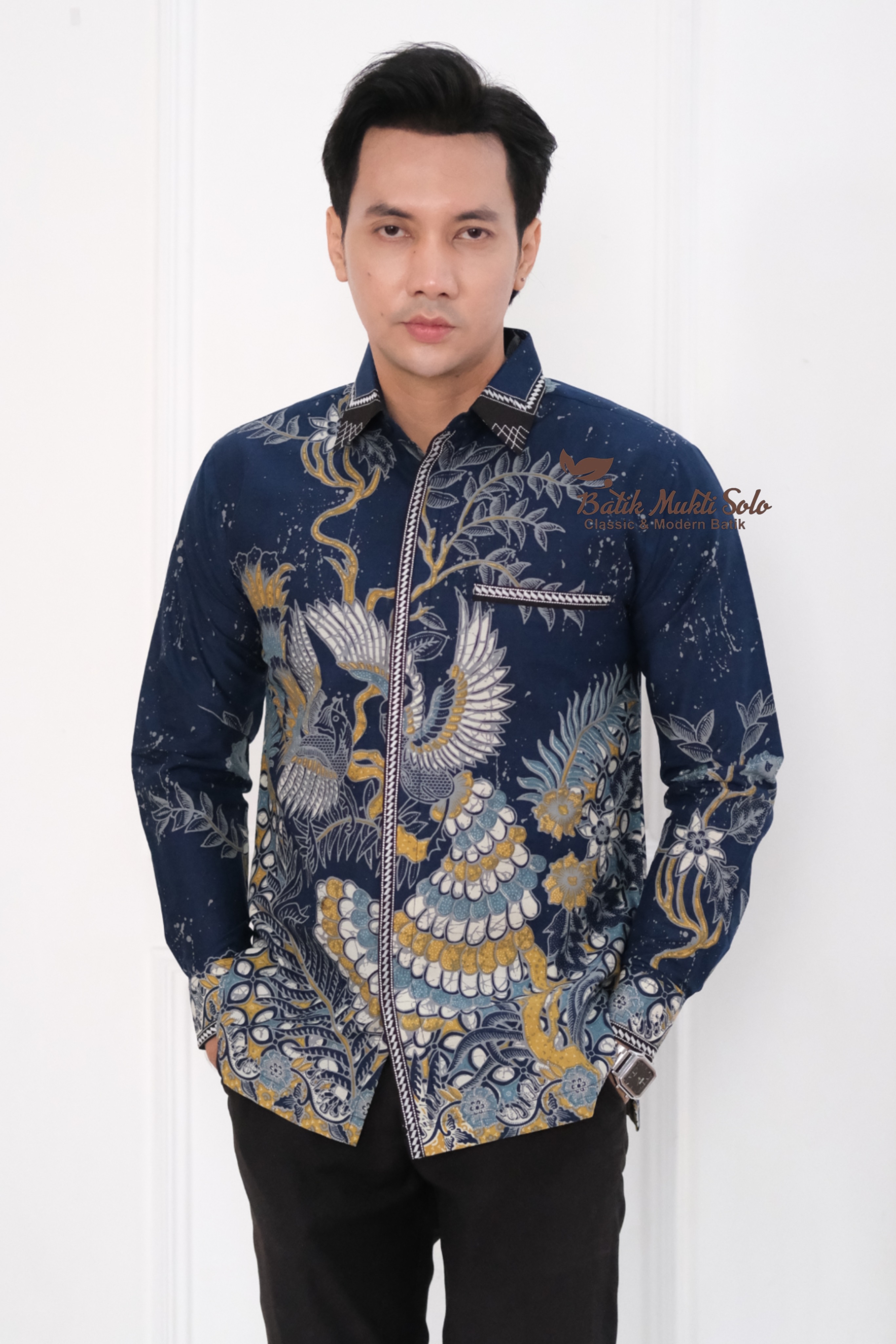 Kemeja Batik Pria Lengan Panjang Exclusive XP008