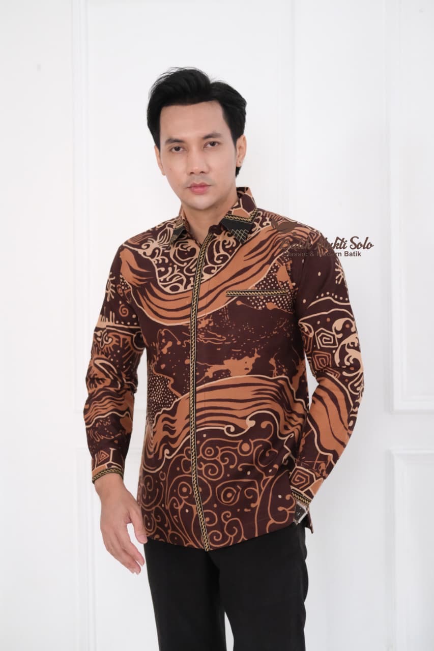 Kemeja Batik Pria Lengan Panjang Exclusive XP001