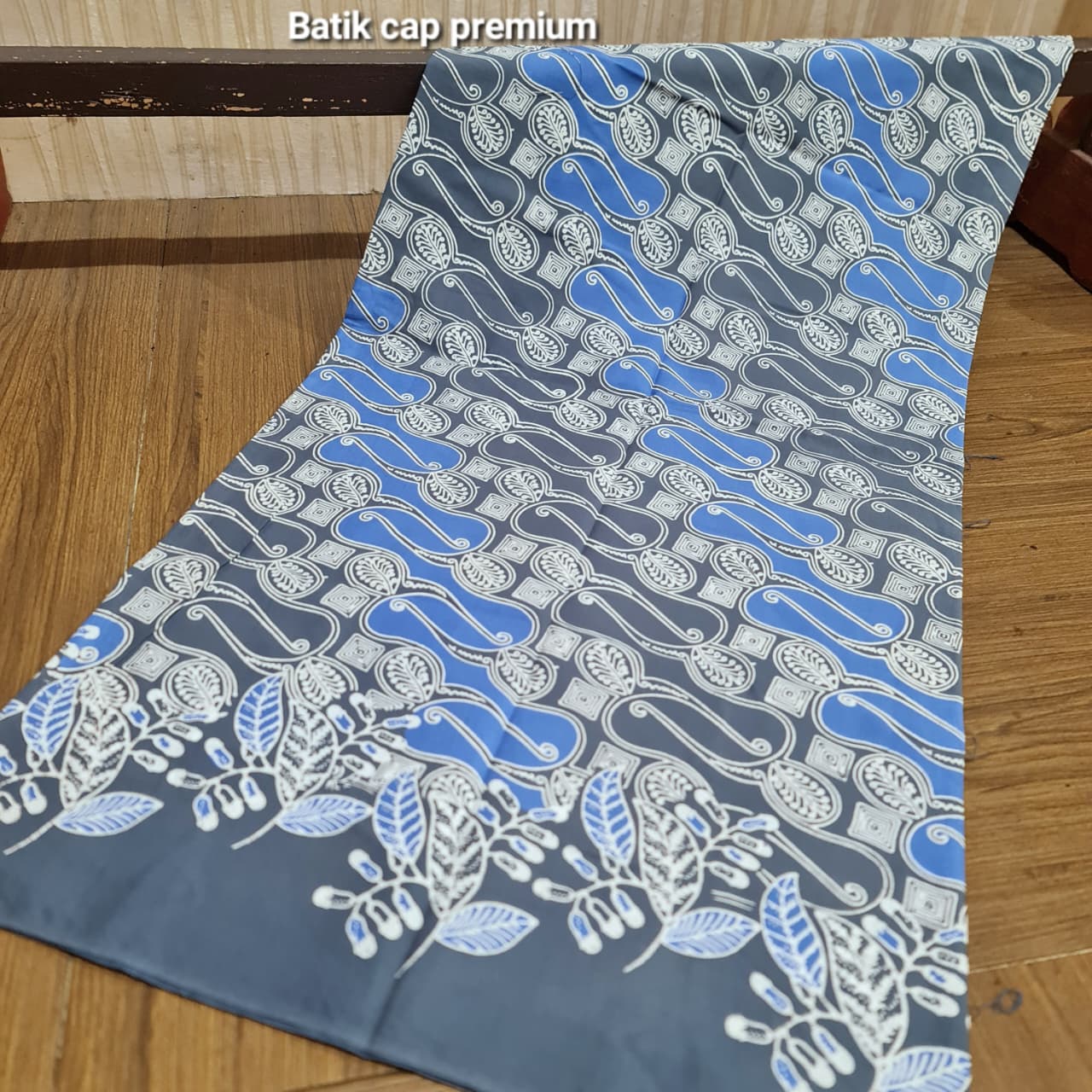 Kain Batik Cap Indigo premium I03