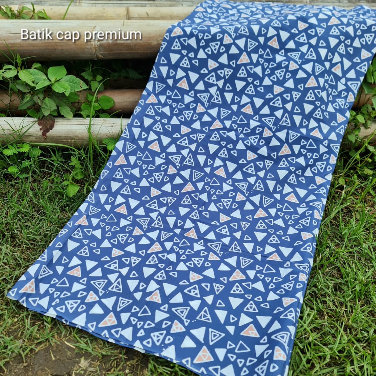 Kain Batik Cap Indigo  Premium S0146