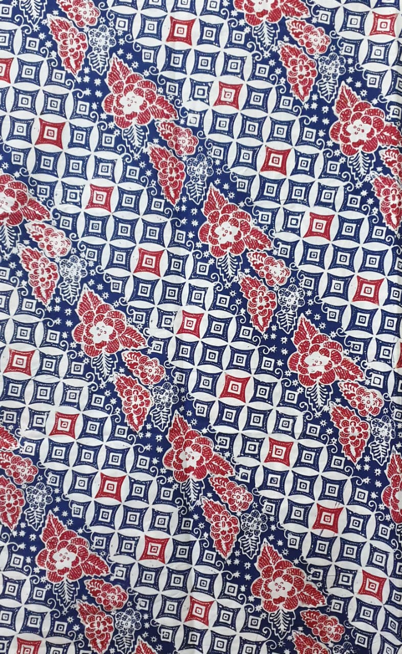 Kan Batik Cap Indigo  Premium S04173