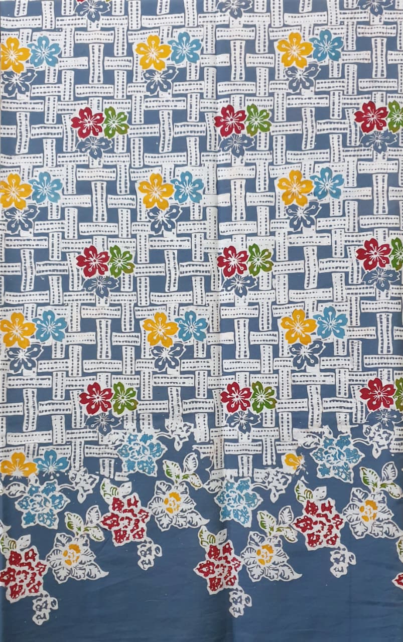 Kan Batik Cap Indigo  Premium S04162