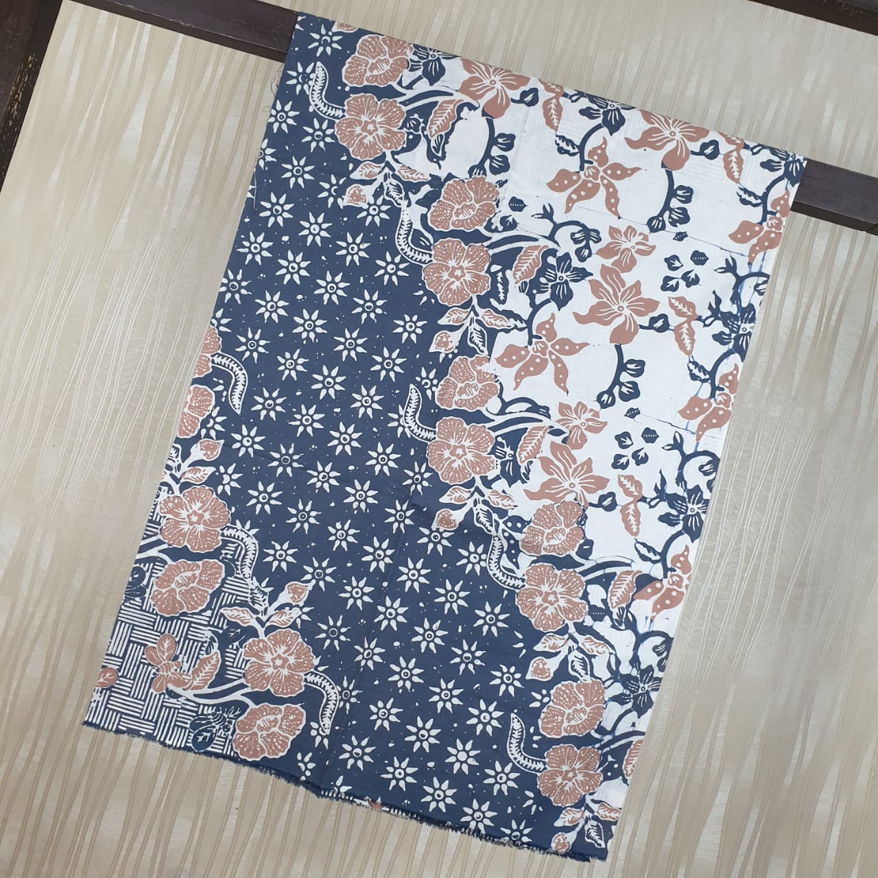 Kain Batik Cap Indigo  Premium S04153