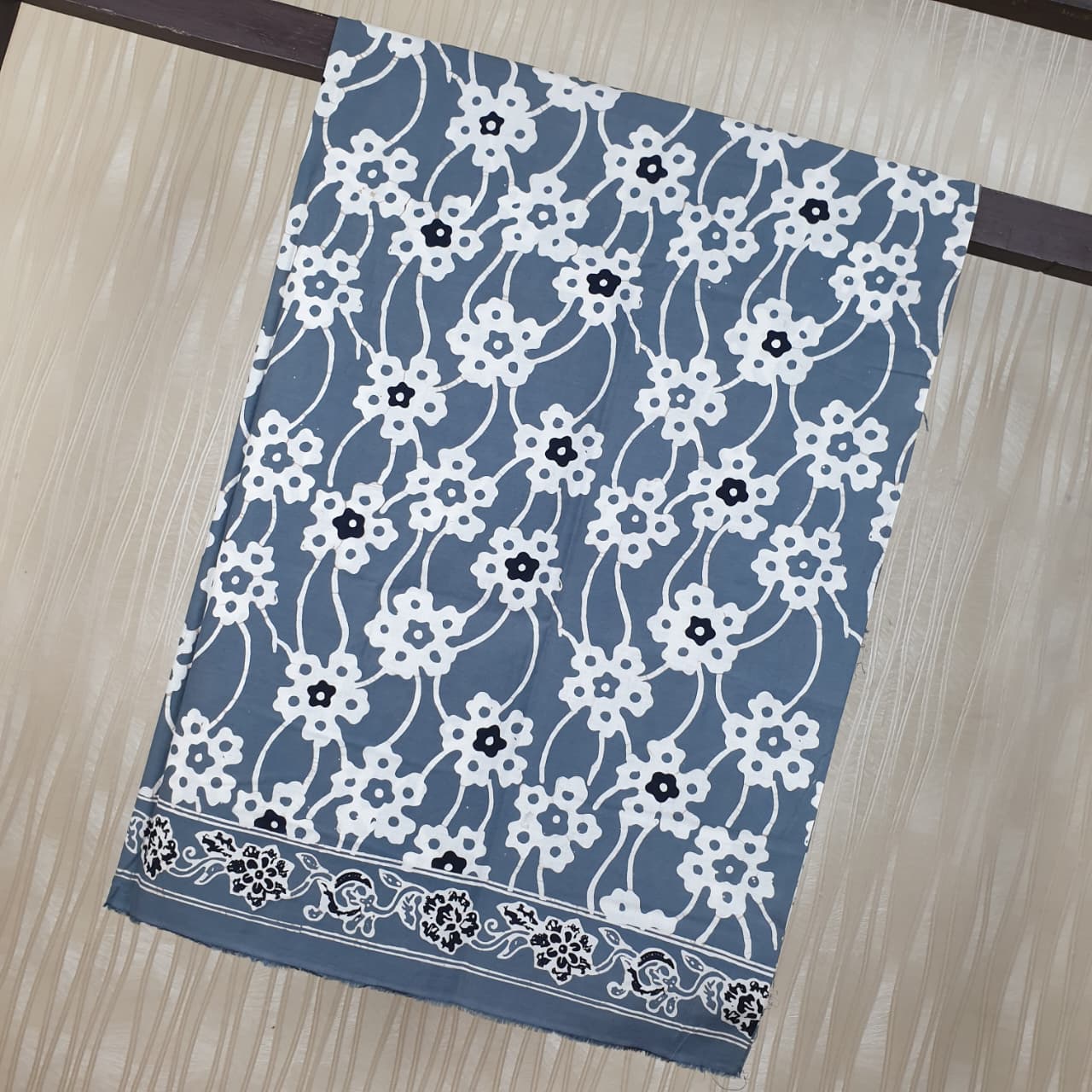 Kain Batik Cap Indigo  Premium S04158
