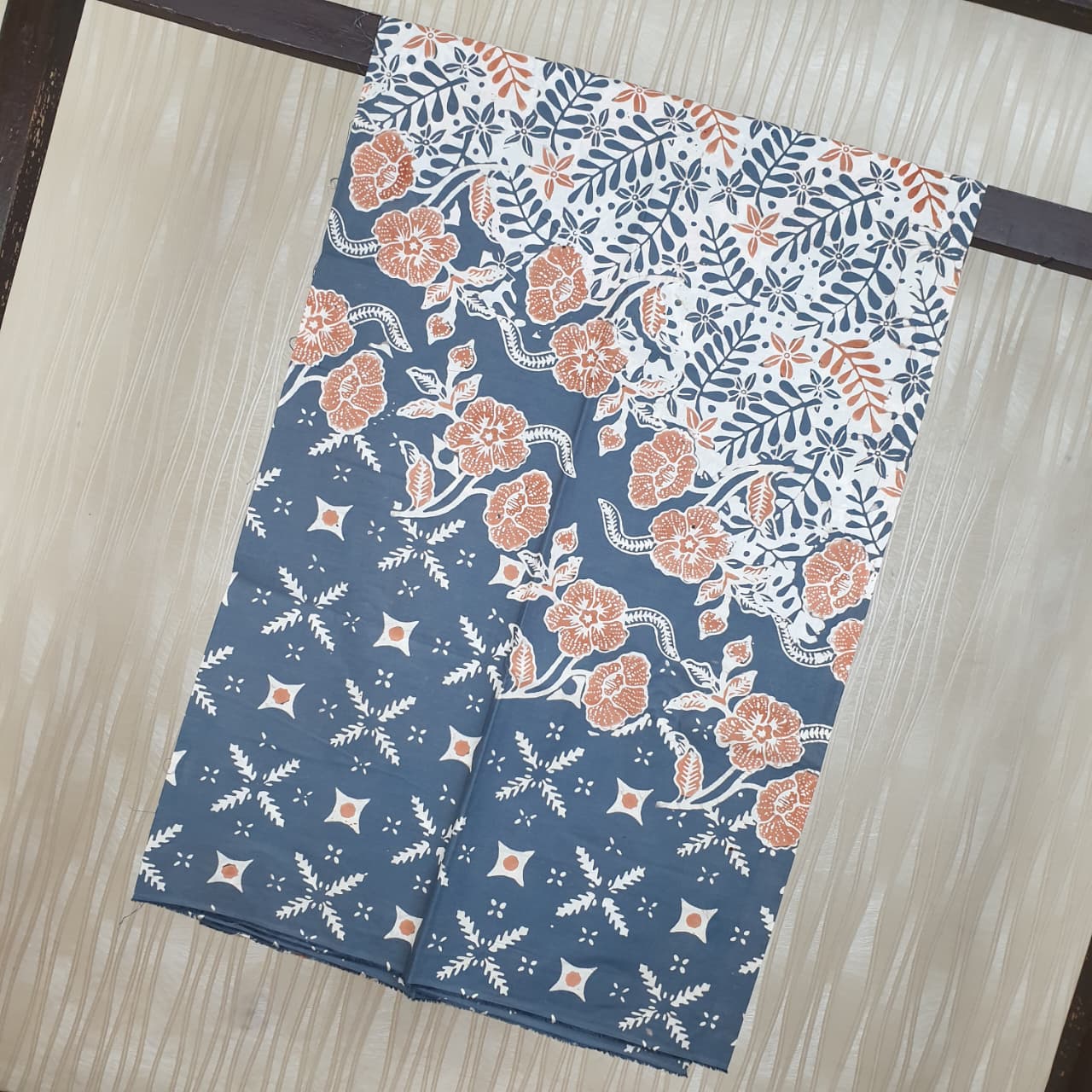 Kain Batik Cap Indigo  Premium S04143