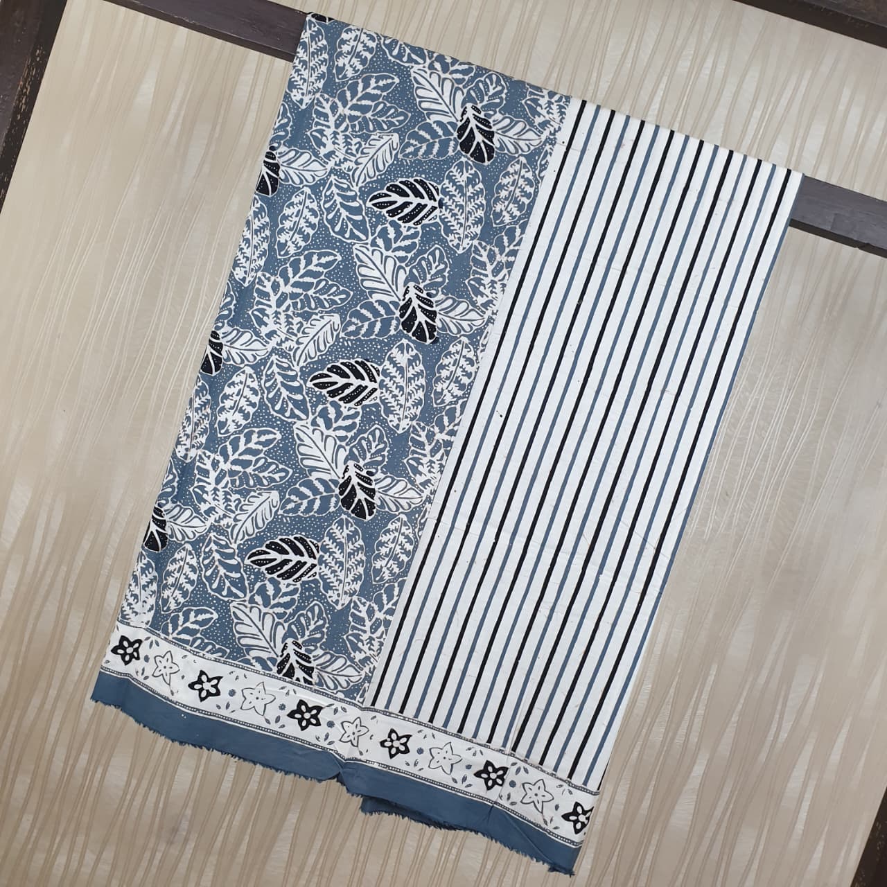 Kain Batik Cap Indigo  Premium S04150