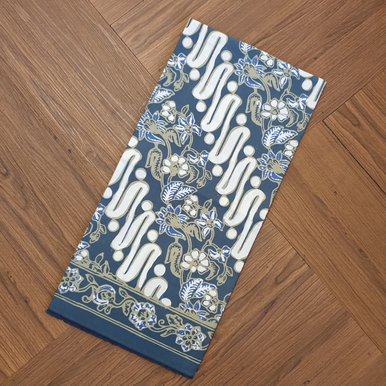 Kan Batik kOMBINASI TULIS INDIGO Premium T0370