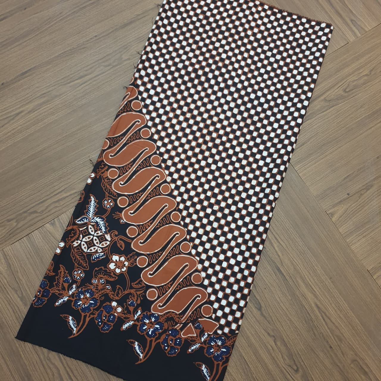Kan Batik Kombinasi Tulis sogan  Premium S0378
